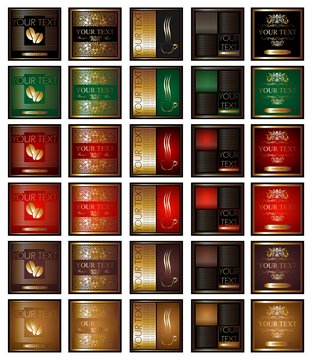 SET ETIQUETAS LUJO