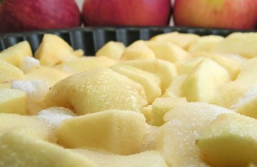 Apples before baking