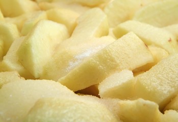 Apples before baking