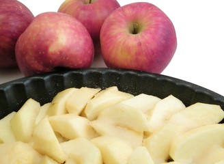 Apples before baking