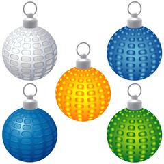 Special Christmas Balls - with geometrical pattern