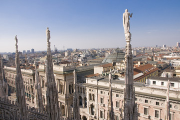 Veduta dal Duomo di Milano
