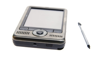 Palmtop isolated on white background