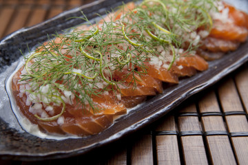 Cured Salmon With Dill & Lemon Appetizer