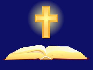 bible and cross