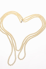 ハート型、パール