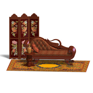 very comfortable sofa from biedermeier time