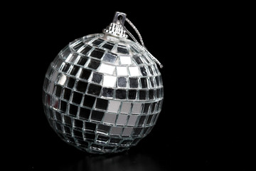 silver decoration and holiday selebration