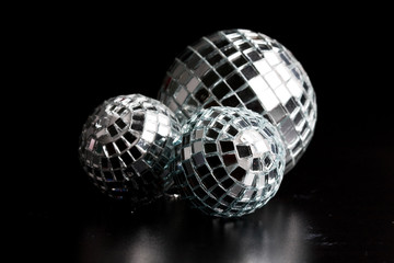 silver decoration and holiday selebration