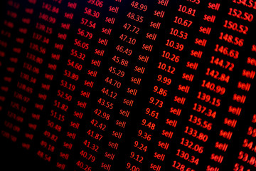 Fototapeta premium stock market crash