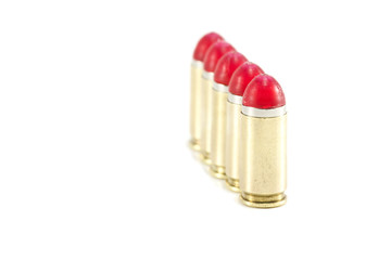9mm Shock rounds / bullets lined up
