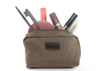 make-up bag is always too small - obrazy, fototapety, plakaty