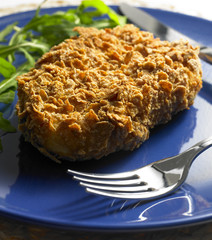 potato fillet in cornflakes