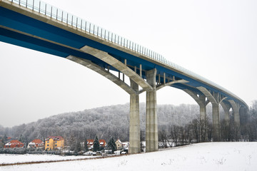 Autobahnbrücke über das Lockwitztal
