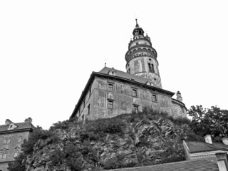 Famous medieval town Cesky Krumlov (Unesco Heritage) in Bohemia.