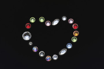 ハートのスワロフスキー