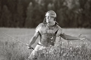 Fototapeten Aggressive römische Soldaten. Foto. © Unique Vision