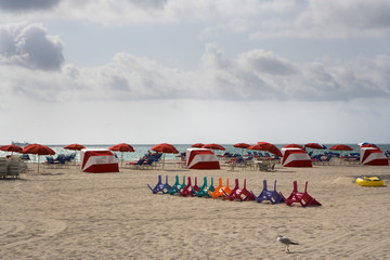 Umbrellas & Toys at the Beach