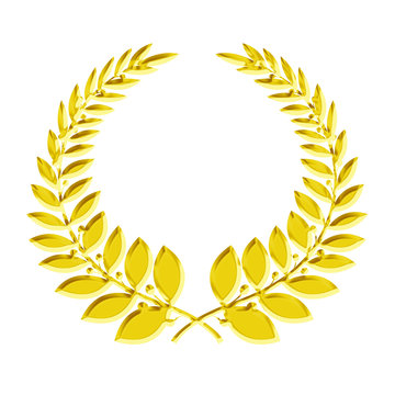 laurier or - r&eacute;compense