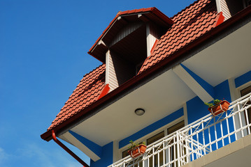 modern house detail, garret