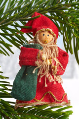 Weihnachtsbaumschmuck Stoffpuppen