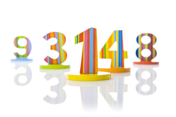 Number one in the center