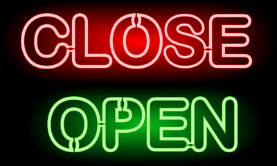 Neon store sign