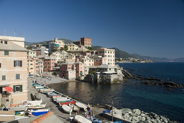 Fototapeta na wymiar view of Boccadasse Genova Italy
