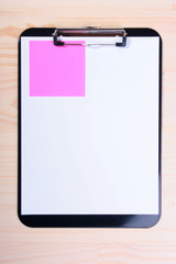 Blank Clipboard and Color Paper