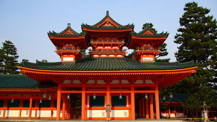 Obraz premium heian shrine, kyoto