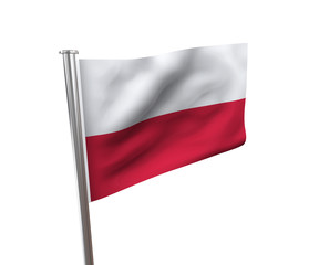Fototapeta na wymiar Flagge Polen
