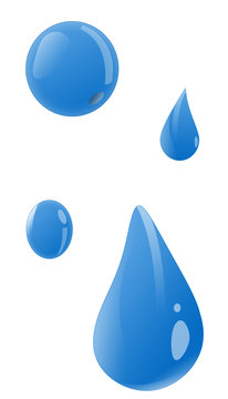 Isolated Water Drop Illustration