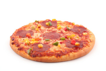 Pizza isolated on white