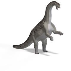 giant dinosaur camasaurus With Clipping Path over white