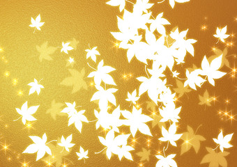 金色の紅葉の背景