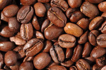 Kaffeebohnen Close-Up