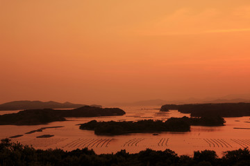 Fototapeta premium 英虞湾の夕ぐれ
