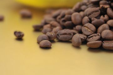 coffee beans close up