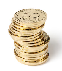 Stack of a golden coins