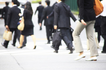 Obraz premium ビジネスマンの通勤