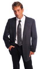 businessman casual pose