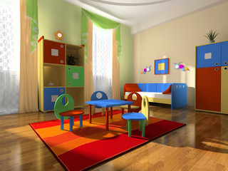 Interior of the baby room