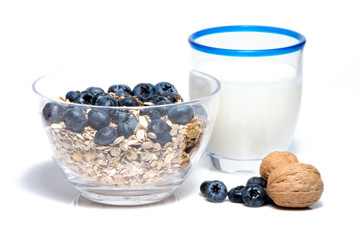 Healthy Breakfast on the light background