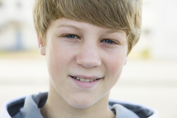 Boy Smiling To Camera