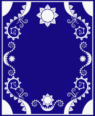 Abstract  winter  frame. Vector illustration.