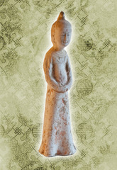 Chinese ancient woman statue - Tang dynasty