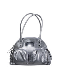 handtasche silber isoliert auf weiss