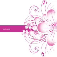 abstract floral background with place for your text