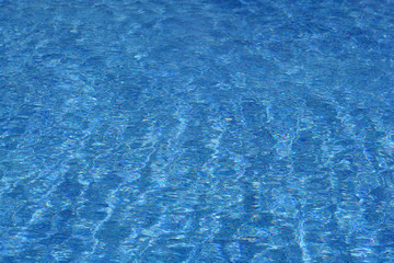 blue water in swimming pool, background
