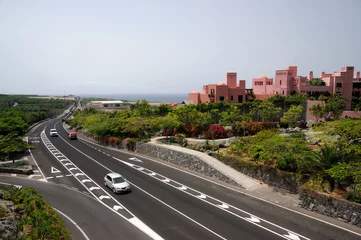 Tuinposter Coastal road on Canary Island Tenerife, Spain © philipus
